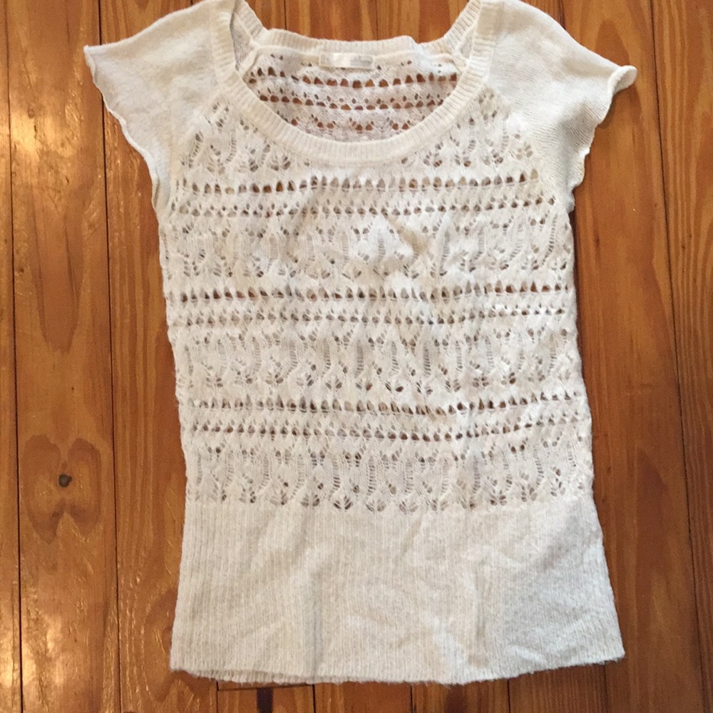 Old Navy lace-detail boho style sweater